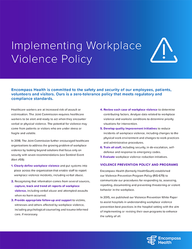 implementing-a-workplace-violence-policy-encompass-health-connect