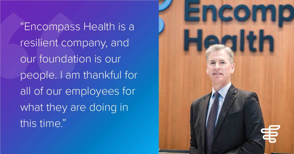 Encompass Health President and CEO Mark Tarr