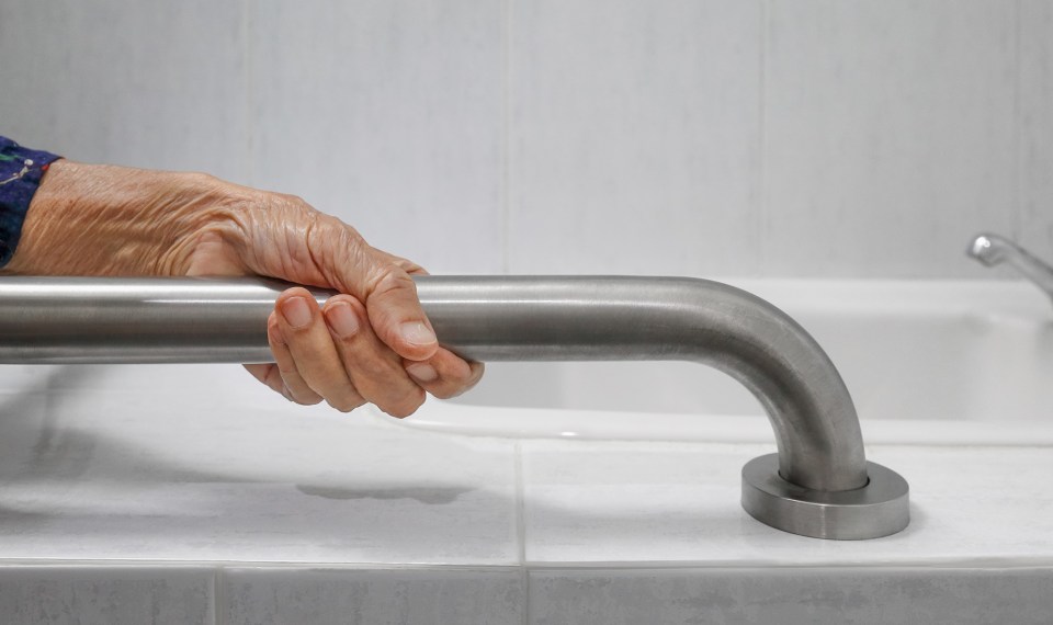 shower grab bar for bathroom safety for seniors
